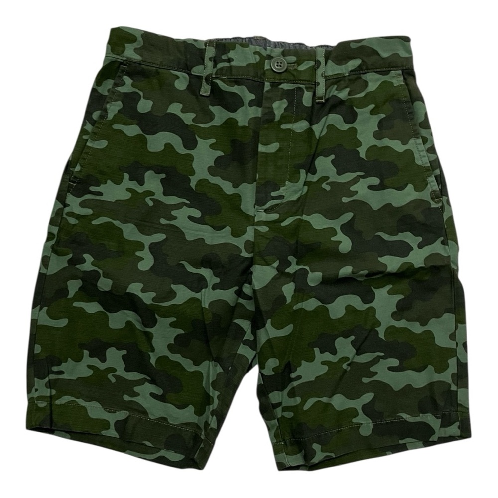 NWT Crewcuts Boys Bleecker Camo Shorts, Twill Camouflage Cotton J. Crew Size 14